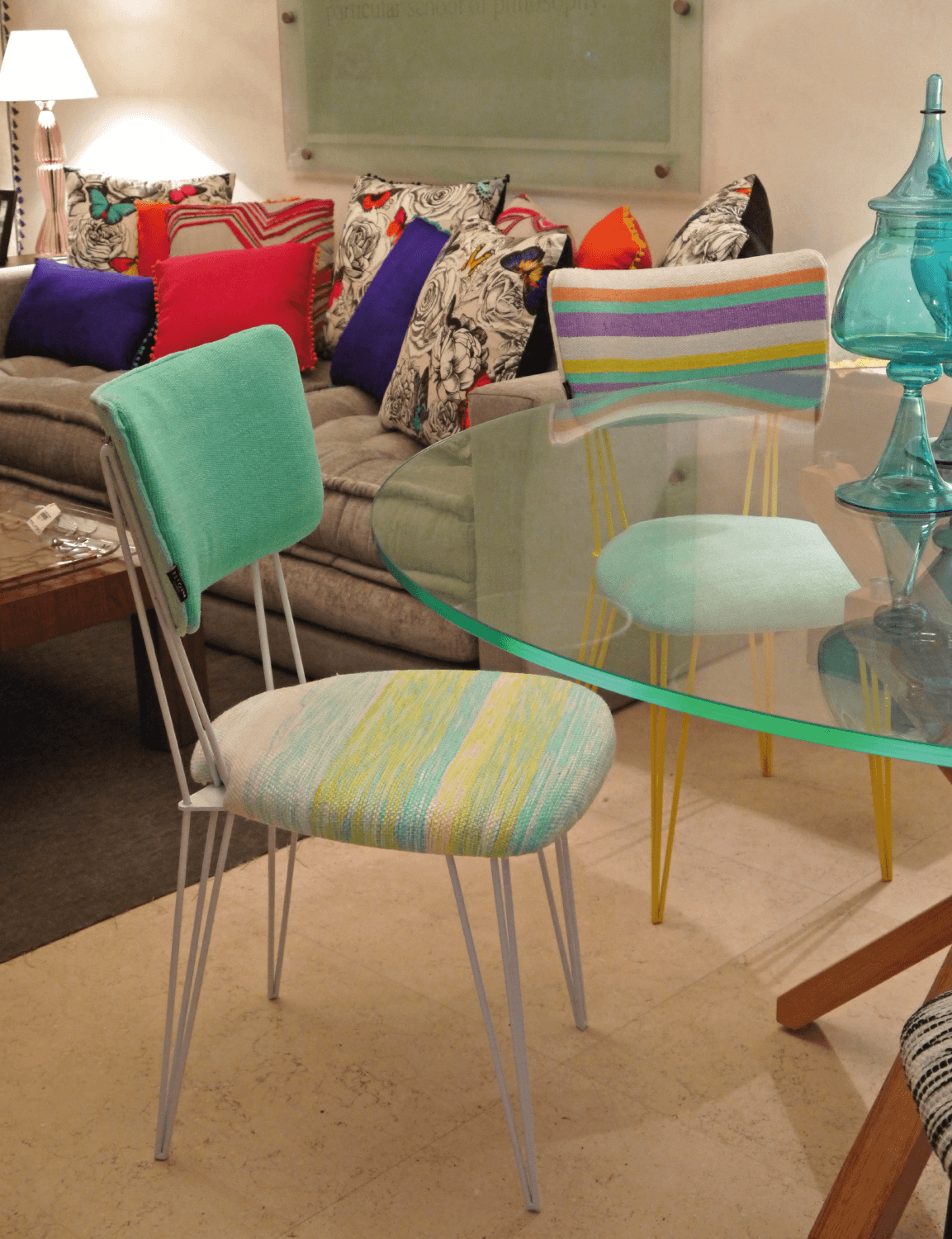 GRAMMY'S ZEBRA AQUA X WHITE